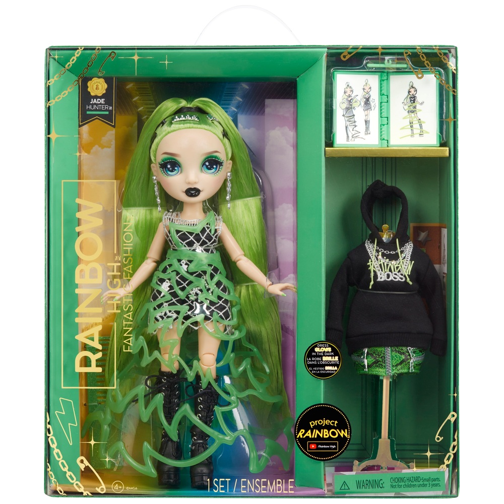 Rainbow High Fantastic Jade Hunter Green Puppenmode-Spielset