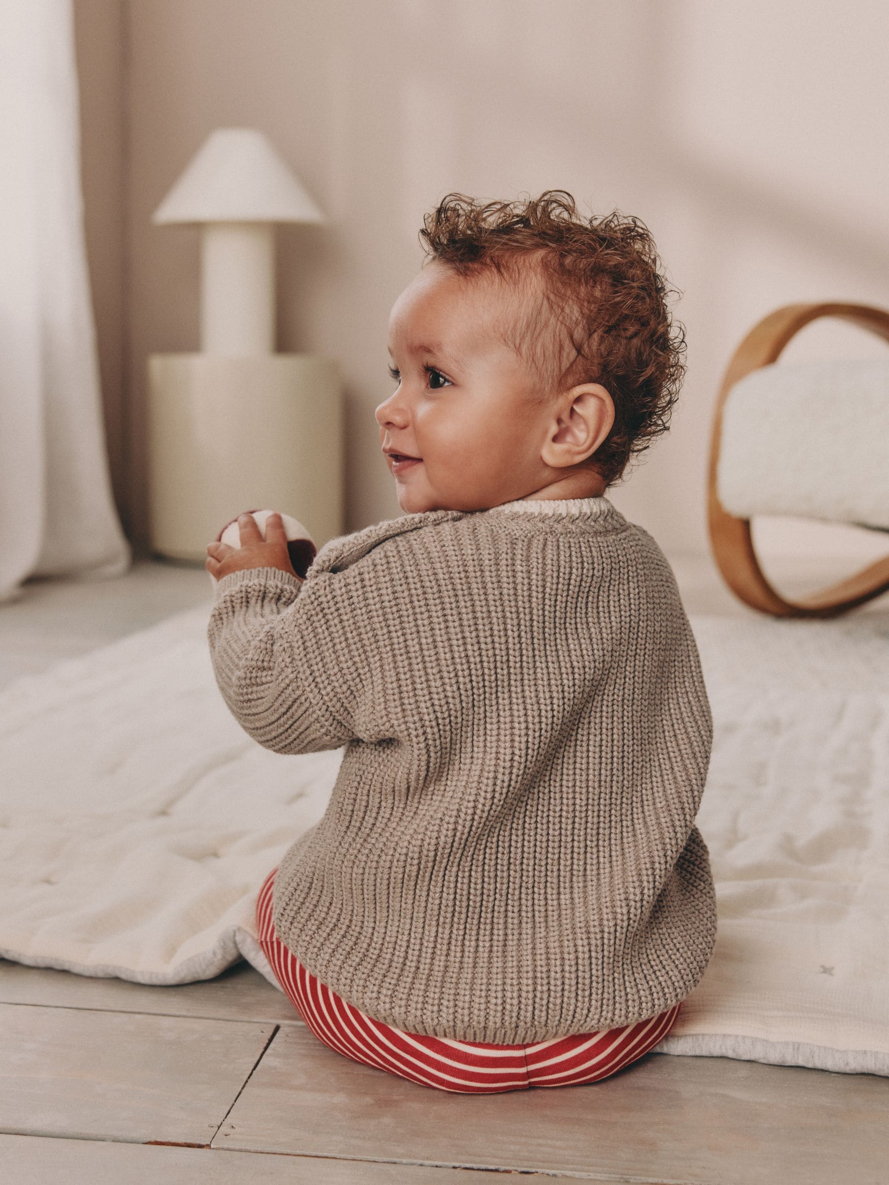 Gebreide Kerstman - Kerst babytrui en leggings set (0mnd-2jr)