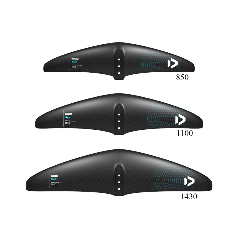 SET DE WINGFOIL DUOTONE AILE AVANT AERO CARVE 2.0 SLS + STABILISATEUR 2024
