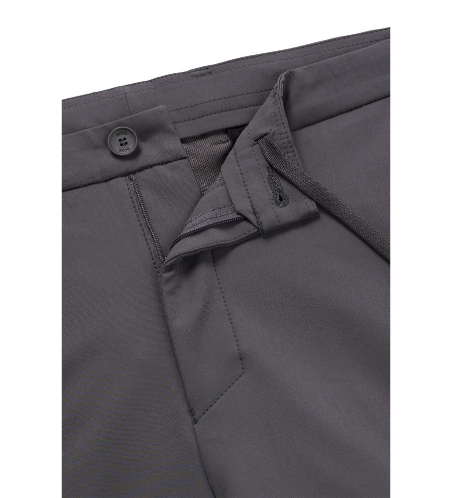 Calça chino slim BOSS Commuter cinza