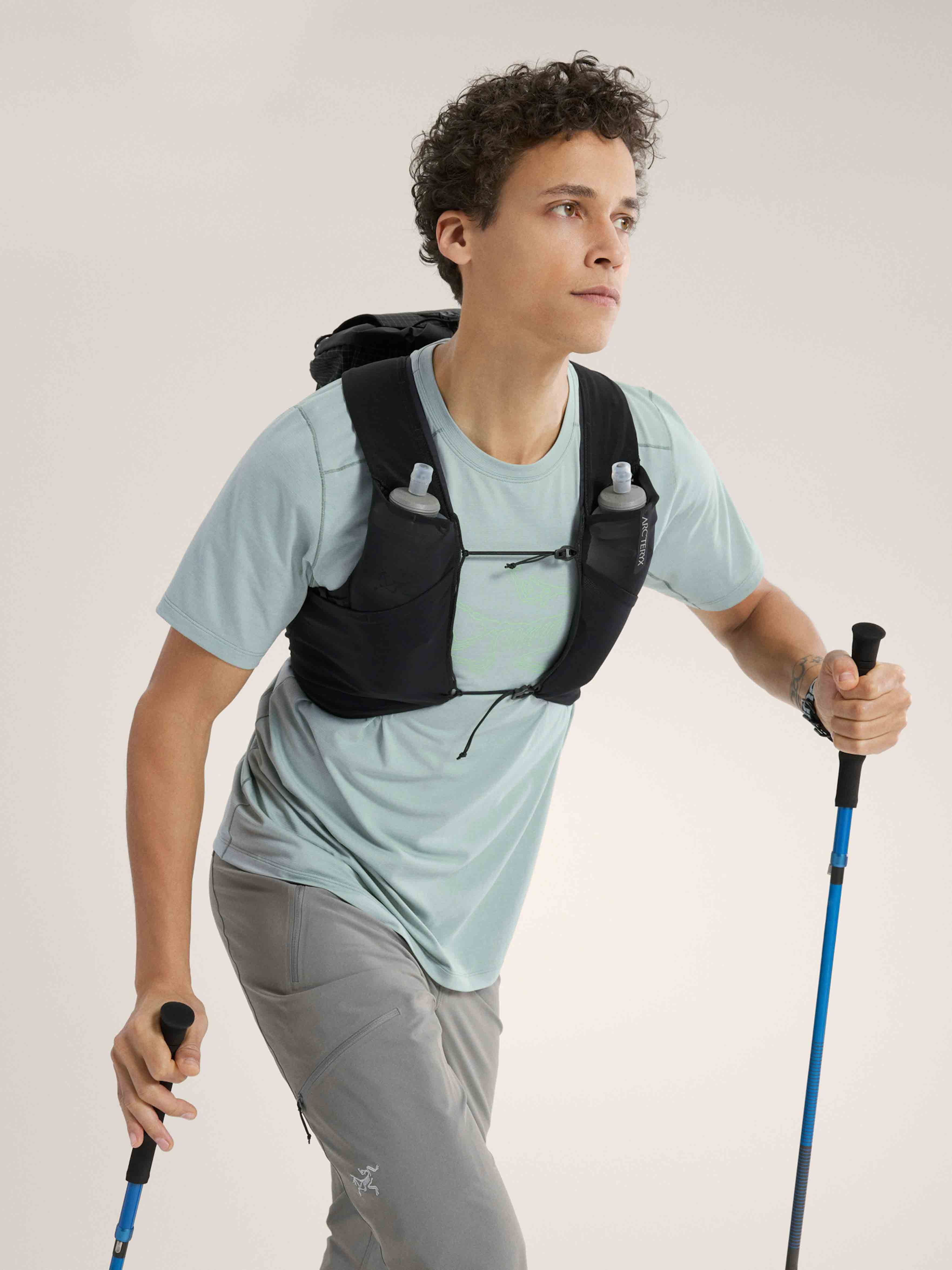 Cormac Logo SS Herre Stone Green Heather