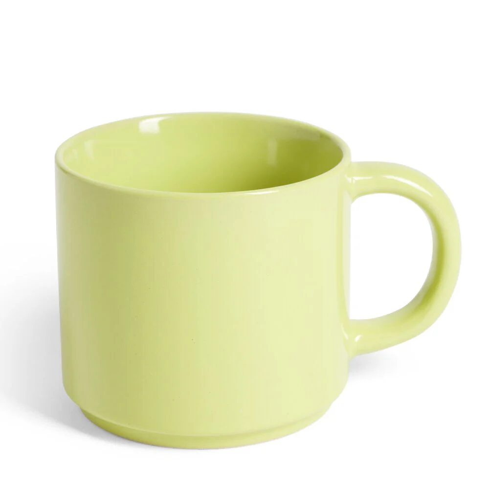 Mug grès jaune 500mL Ø9xH8cm
