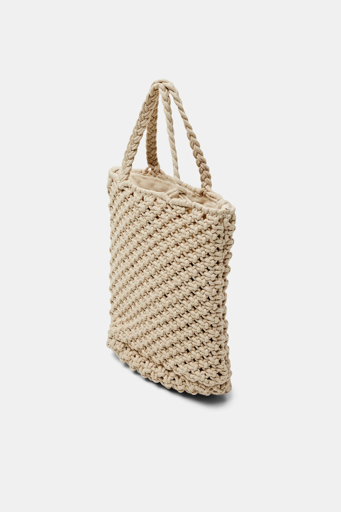 Bolsa de crochê em algodão - Bege