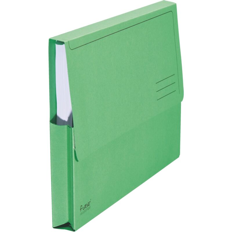Chemise pochette Forever à soufflet carte Exacompta 24 x 32 cm couleurs assorties - Paquet de 10
