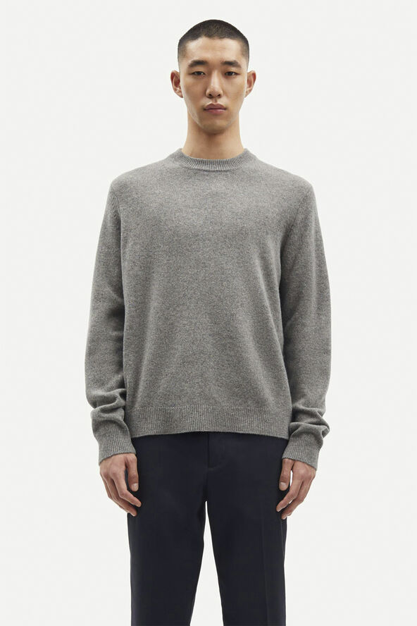 Samsøe Samsøe Isak Knit Sweater 15010 Dark grey mel.
