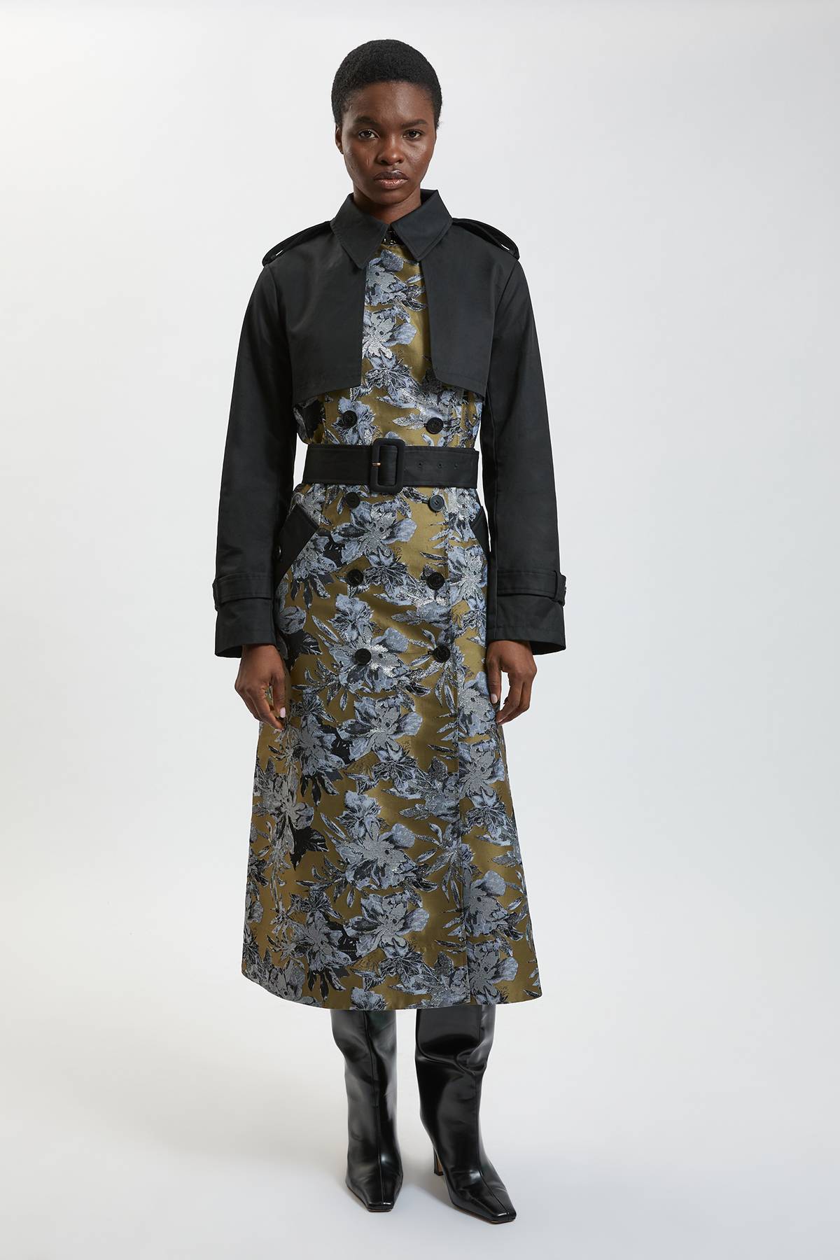 KarenMillen Trench-coat En Mélange Jacquard