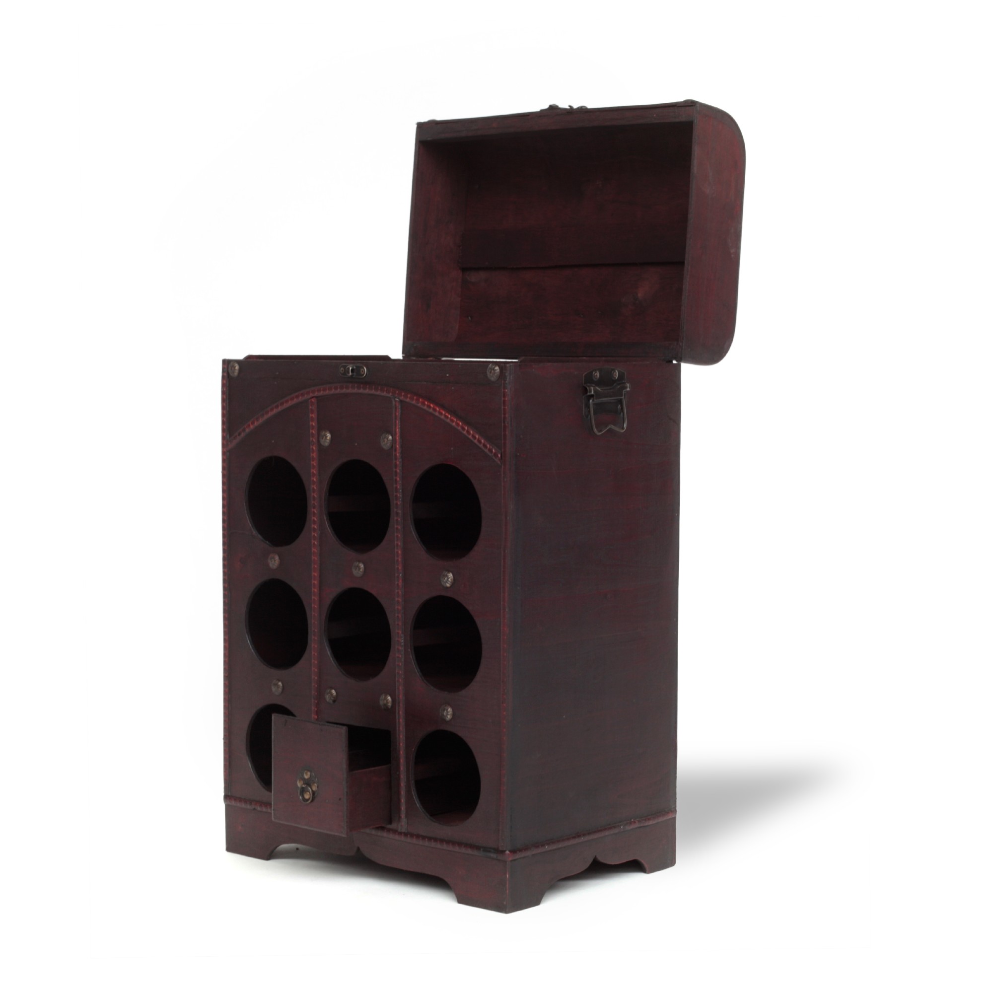 Flaschentruhe 8er, braun, B 39 cm, H 60 cm, L 26,5 cm von fischer's lagerhaus