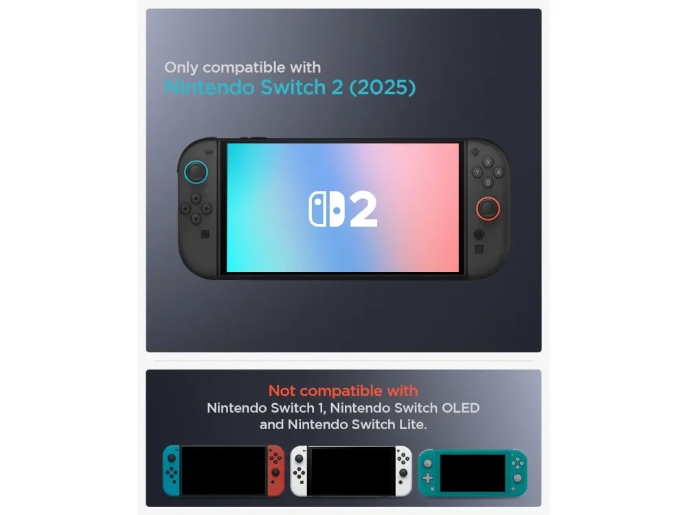 Spigen Nano Pop, Cover, Nintendo, Marineblå, Gul, Polykarbonat (PC), Termoplastisk polyurethan (TPU), Nintendo Switch 2