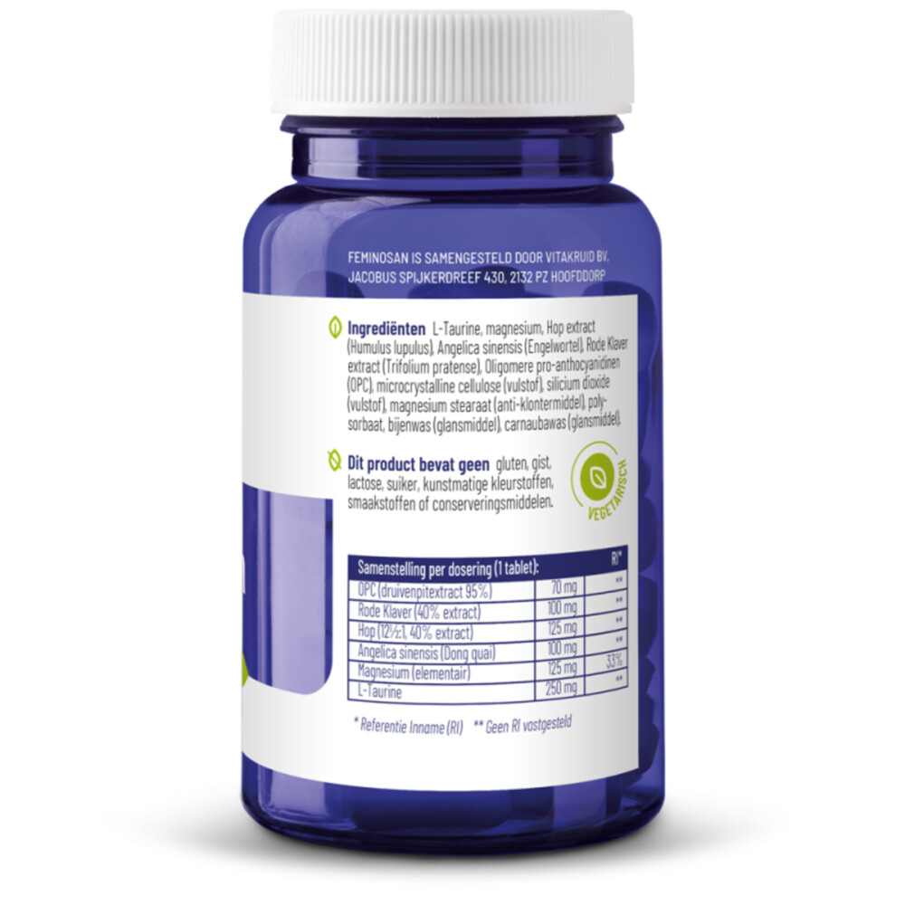 2x Vitakruid Feminosan 90 tabletten