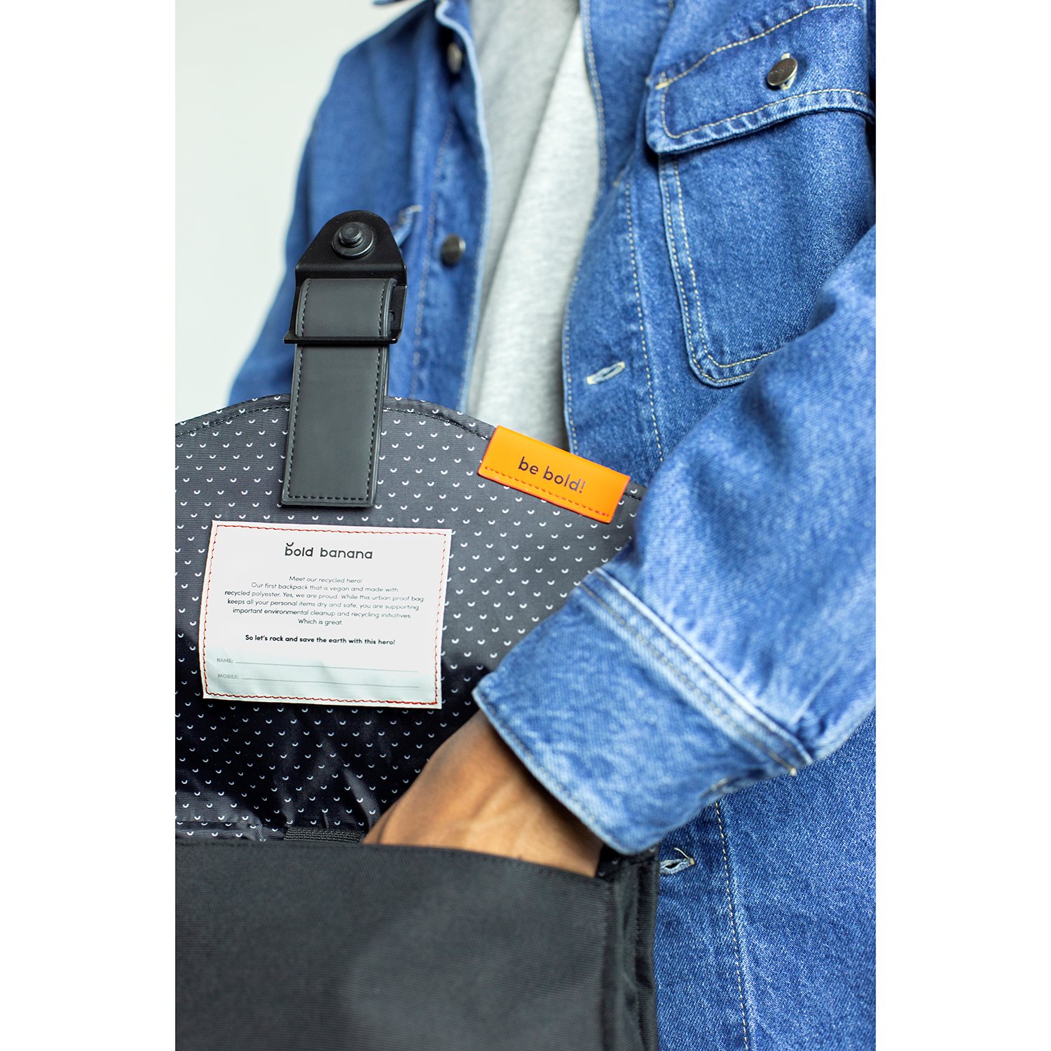 Bold Banana Envelope Backpack beautiful black