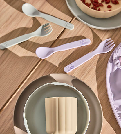 OYOY Kinderbesteck - Biokunststoff - 2 Teile - Pullo - Lavender