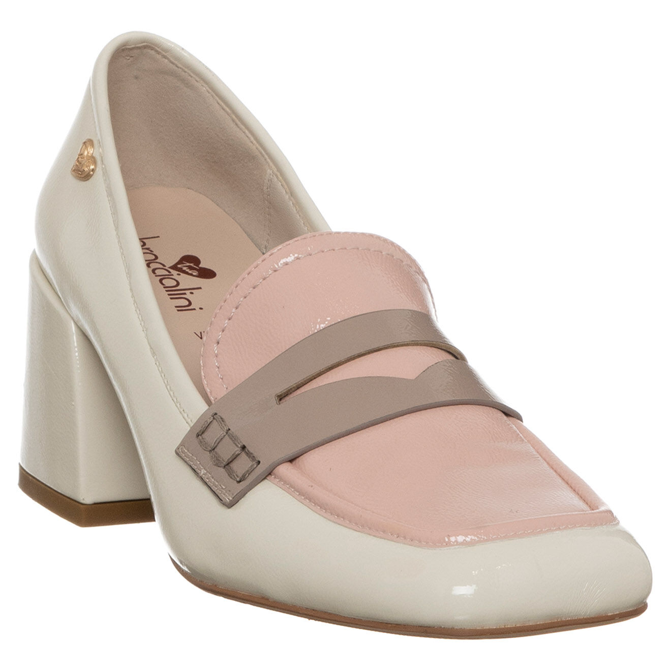 Tua By Braccialini Mocassins Inaya beige/rose - Talon 5 cm