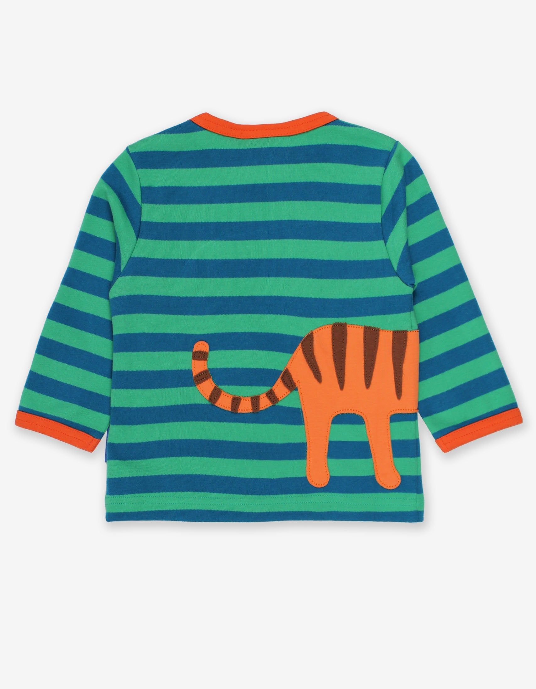 Toby Tiger Langarmshirt mit Tiger Applikation