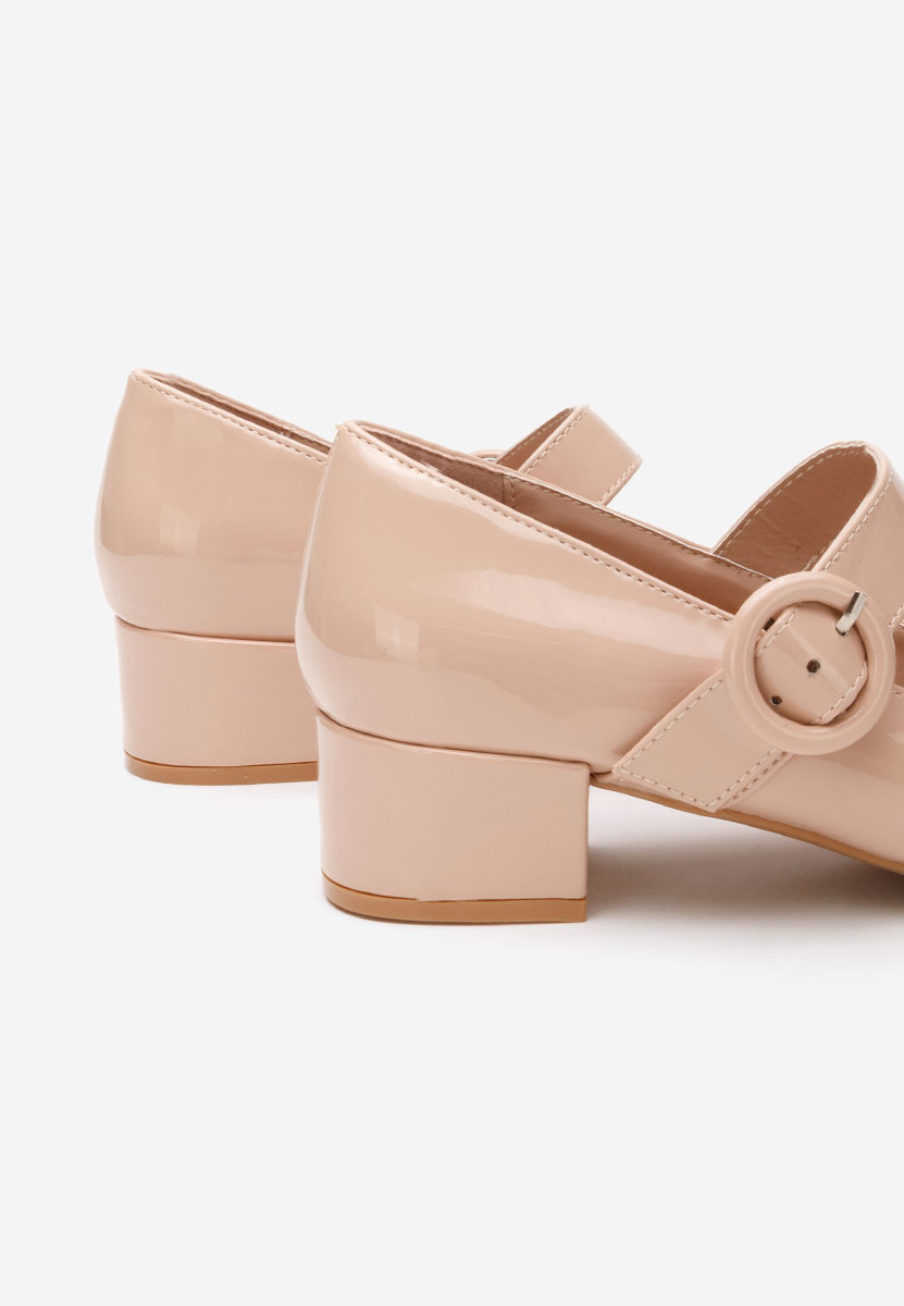 Chaussures à petit talon beige Adevana