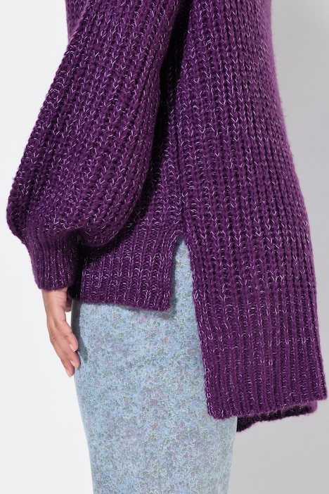 Pullover, oversized, V-Ausschnitt