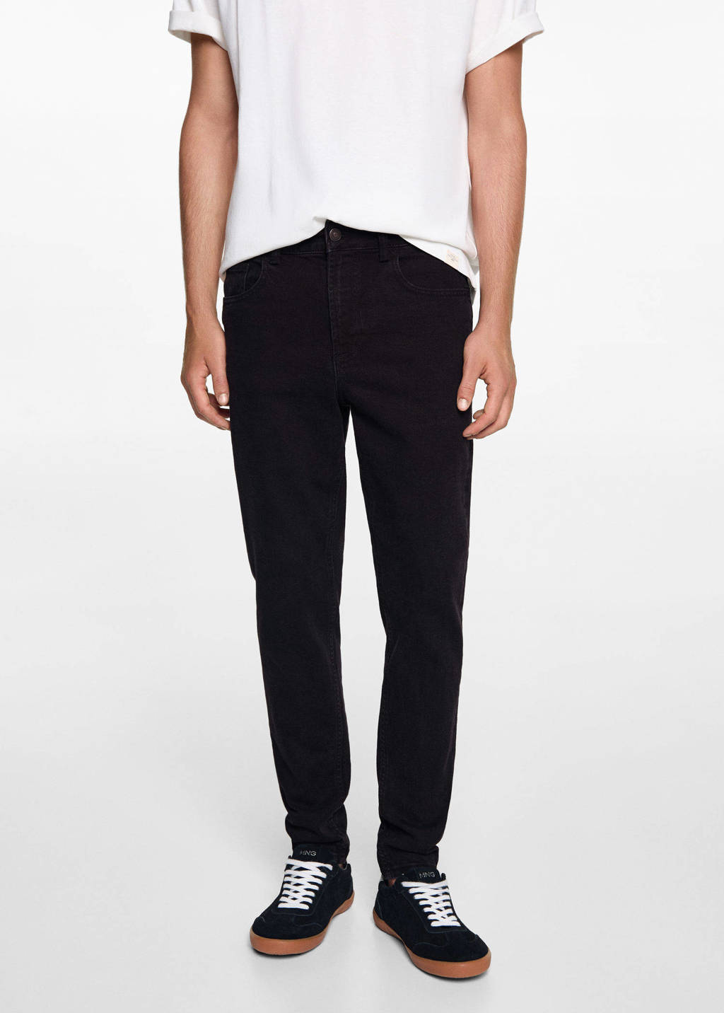 MANGO TEEN tapered fit jeans changeant grijs