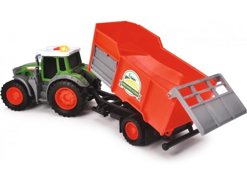 Dickie Toys Landwirtschaftsfahrzeug Fendt Traktor mit Anhän Traktor mit Anhänger