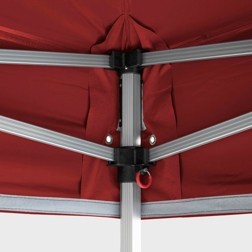 Tente pliante en aluminium 3x3m rouge