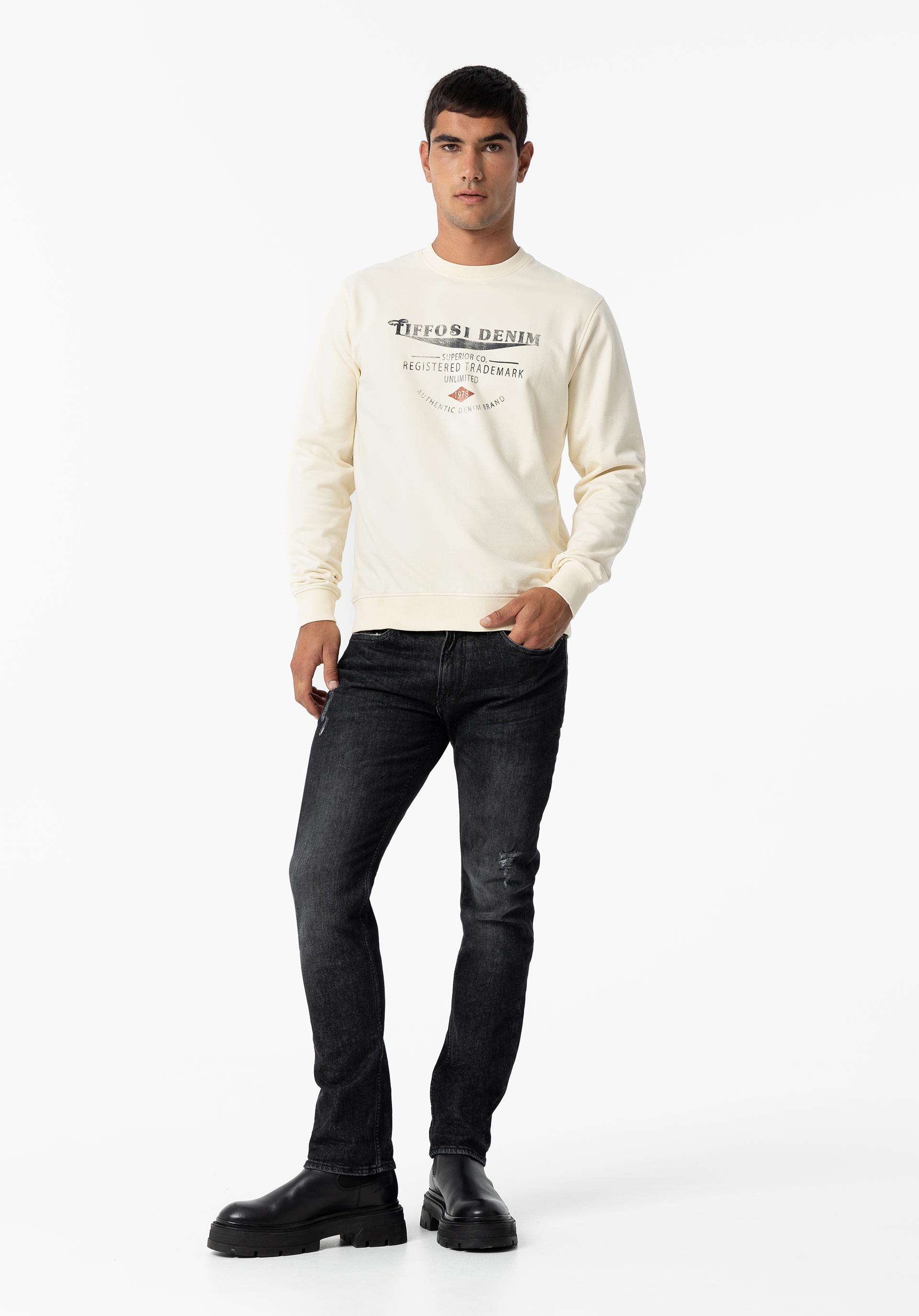 Sweatshirt com Estampado Frontal