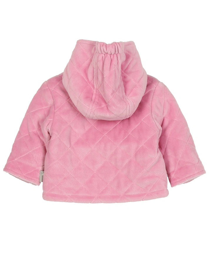 Nicki-Kapuzenjacke KLEINE MAUS wattiert in rosa