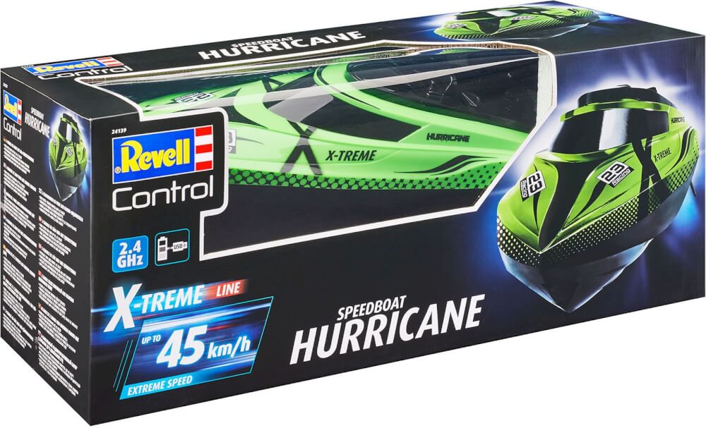 RC X-TREME Speedboat Hurricane, Revell Control Ferngesteuertes Boot