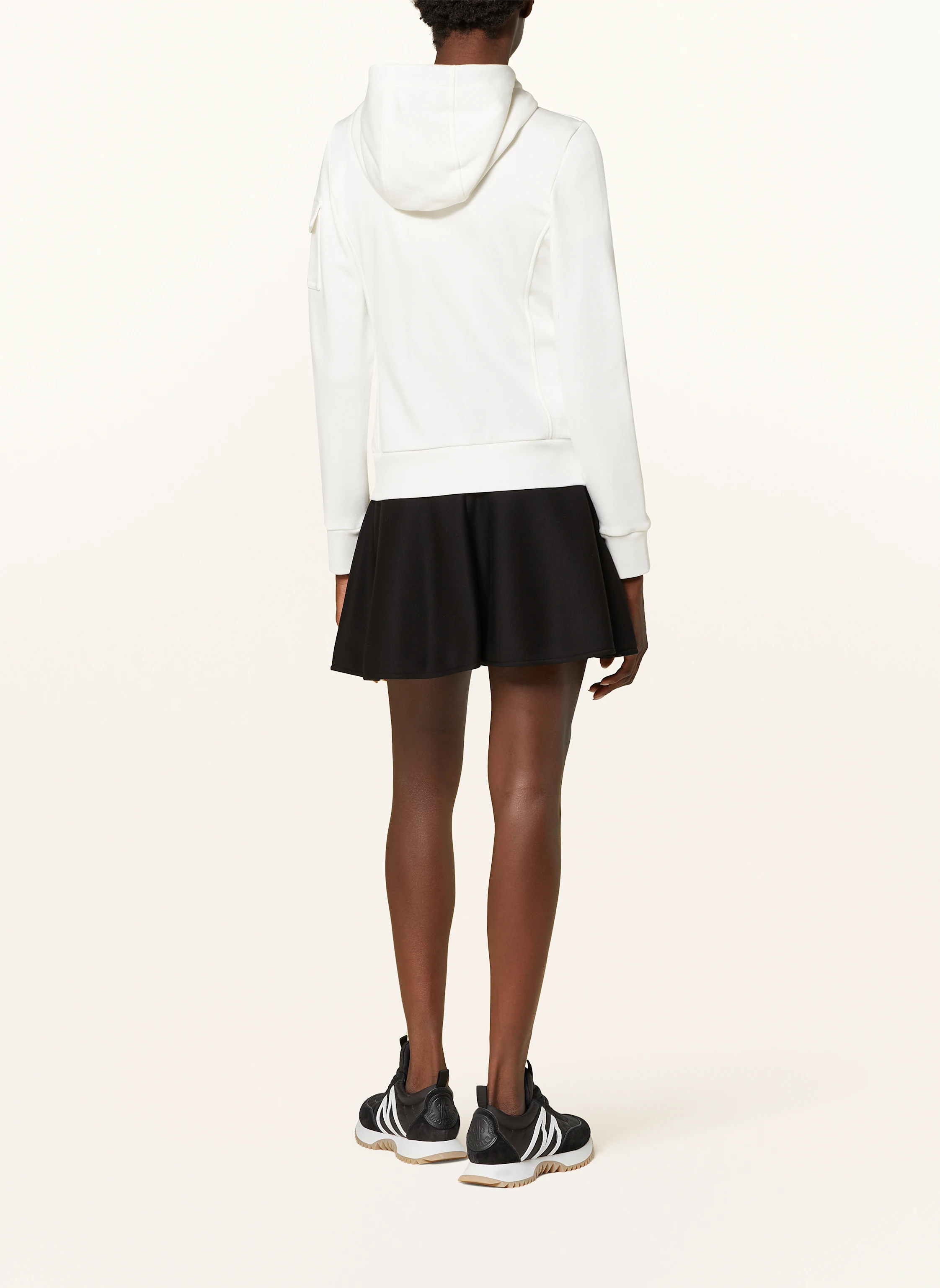 MONCLER Sweatjacke im Materialmix