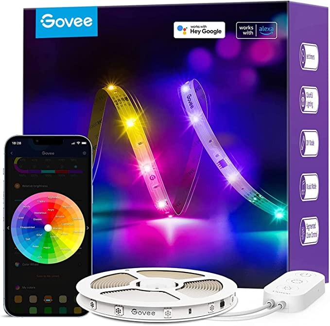 Govee RGBIC Basic Wi-Fi + Bluetooth LED-strips (10 meter)