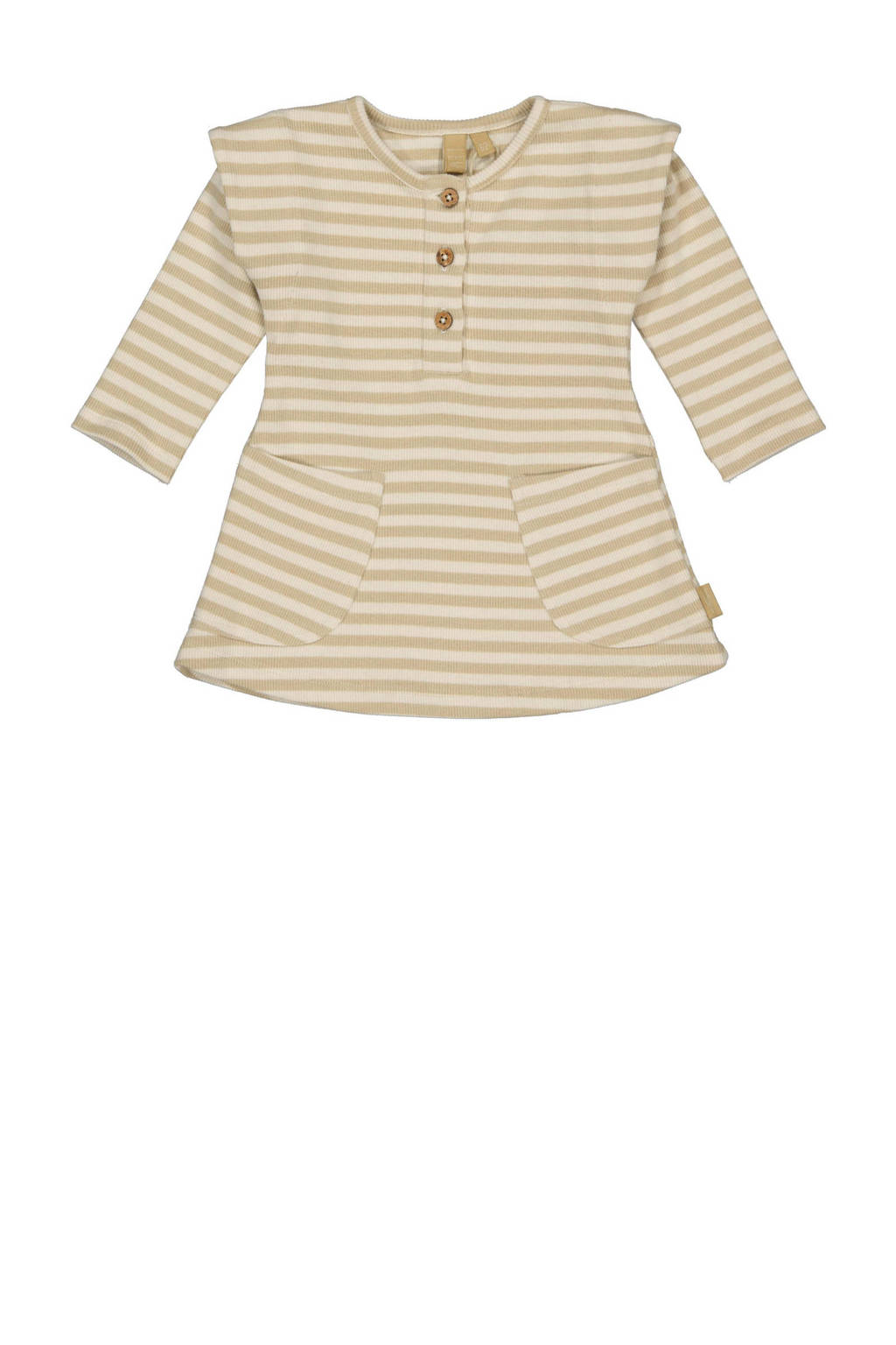 LEVV gestreepte baby jurk JADORE beige/ecru