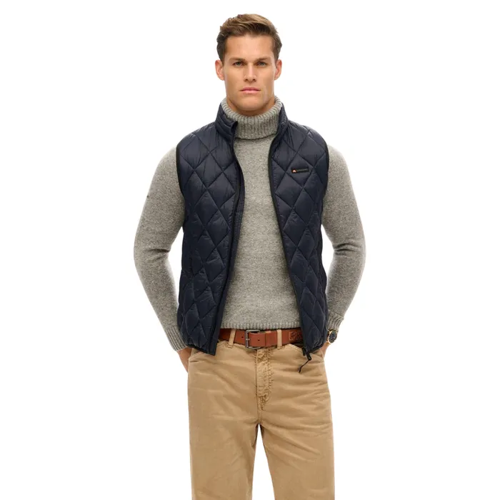 Superdry Diamond Quilt Fuji Lite Bodywarmer Heren