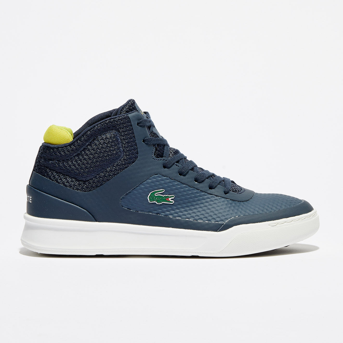 Lacoste Baskets Explorateur Spt Mid 317 5 bleu marine/jaune