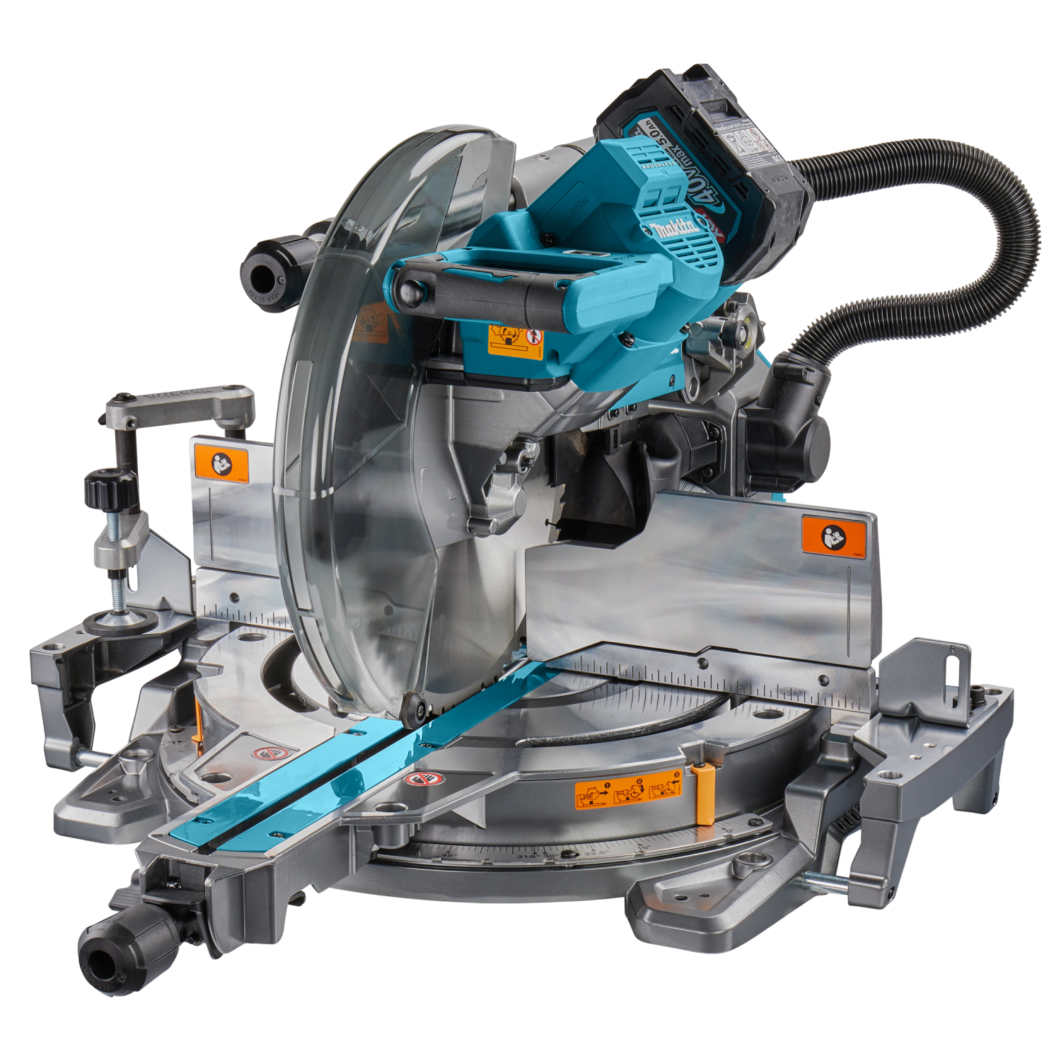 Makita LS004GM102 40V Max Li-Ion accu radiaal afkortzaag (1x 4,0Ah) incl. AWS zender - 260mm