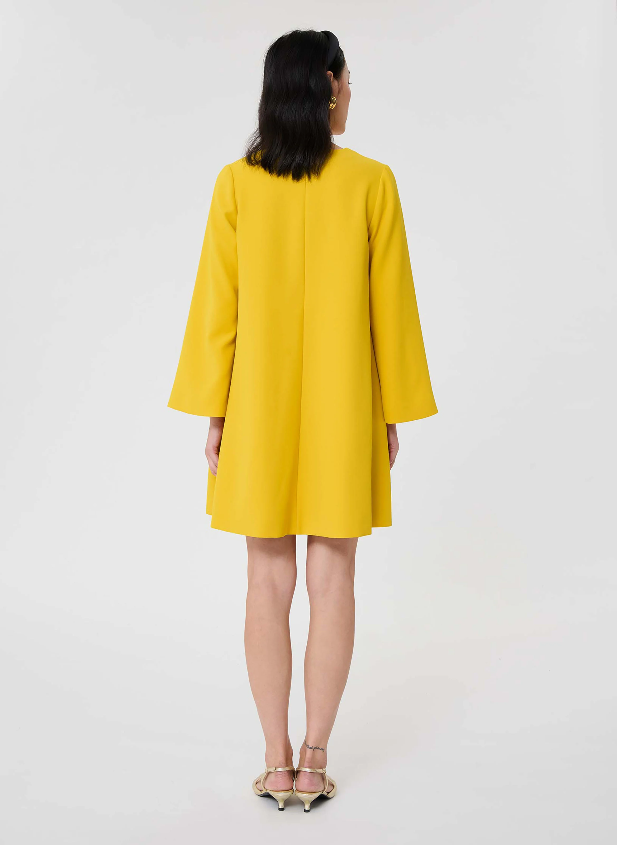 ROLIE - Robe courte col V | Jaune