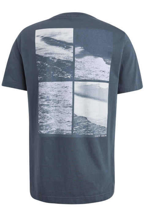 Cast Iron blauwe heren t-shirt