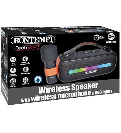 Bontempi H?jtaler m. Mikrofon/Lys - 31 cm - Trådløs