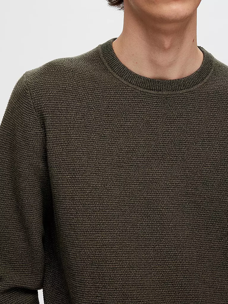 SELECTED Pullover SLHROSS olive