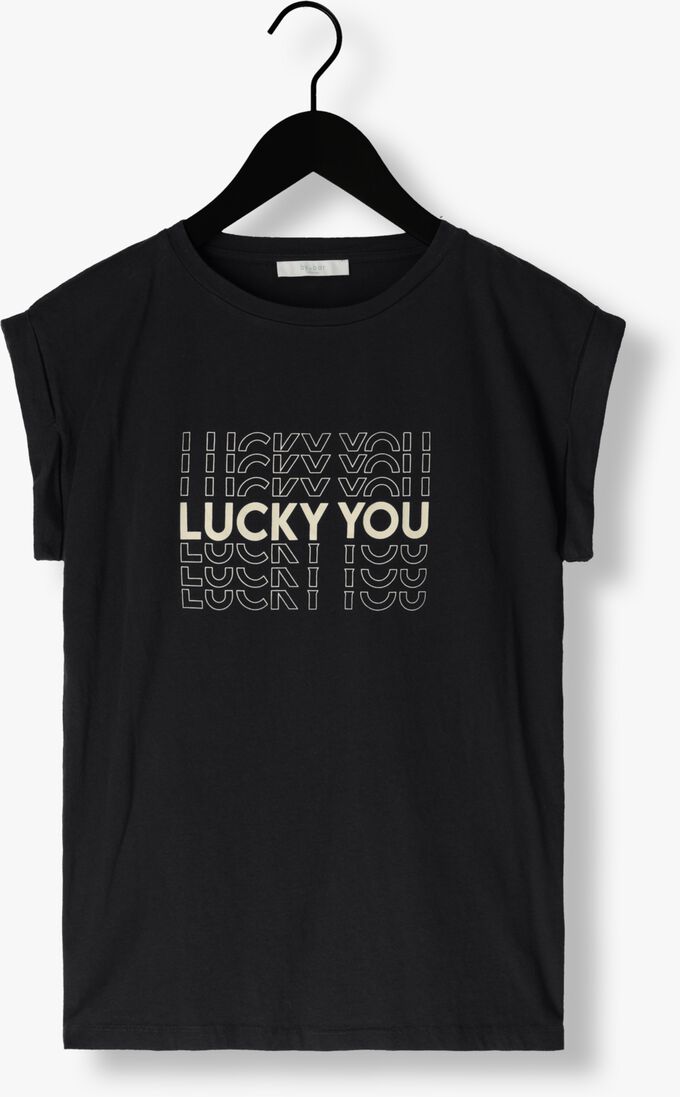 BY-BAR zwarte by-bar t-shirt thelma lucky you top