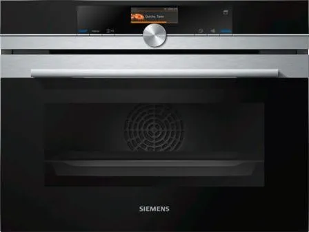 Siemens iQ700 CS636GBS2 - Ovn - med dampfunktion - til indbygning - niche - bredde: 56 cm - dybde: 55 cm - højde: 45 cm - med selv-rengøring - Klasse A  - rustfrit stål