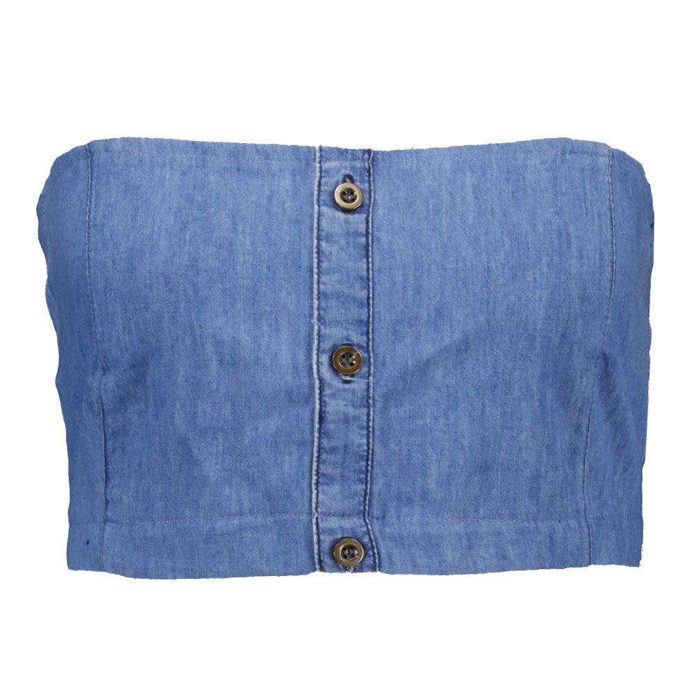Bandeautop Zeeman x Oxious Denimblauw kopen? Goed en goedkoop