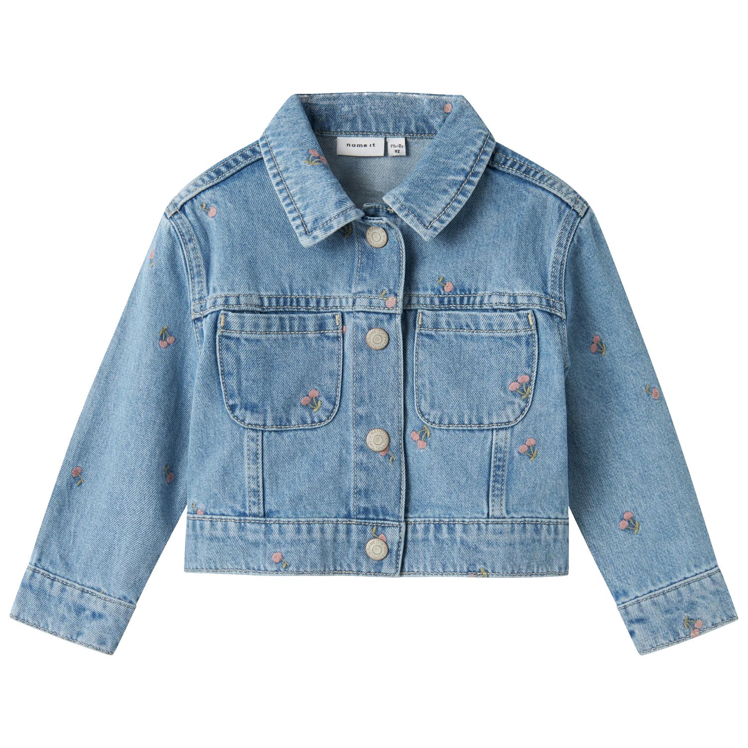 Name it peuter spijkerjas lange mouwen effen denim