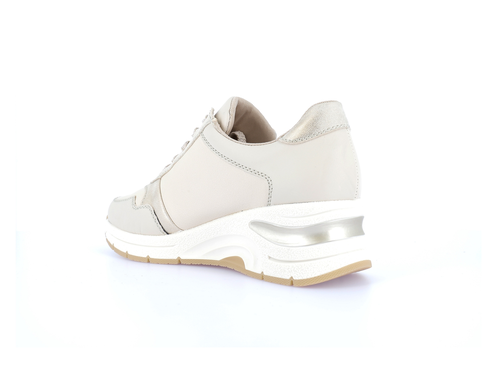 Rieker-N9301 Cuir Multi Beige