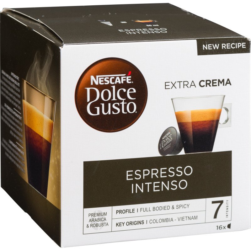 Capsules de café Nescafé Dolce Gusto Espresso Intense N° 7 - Boîte de 16