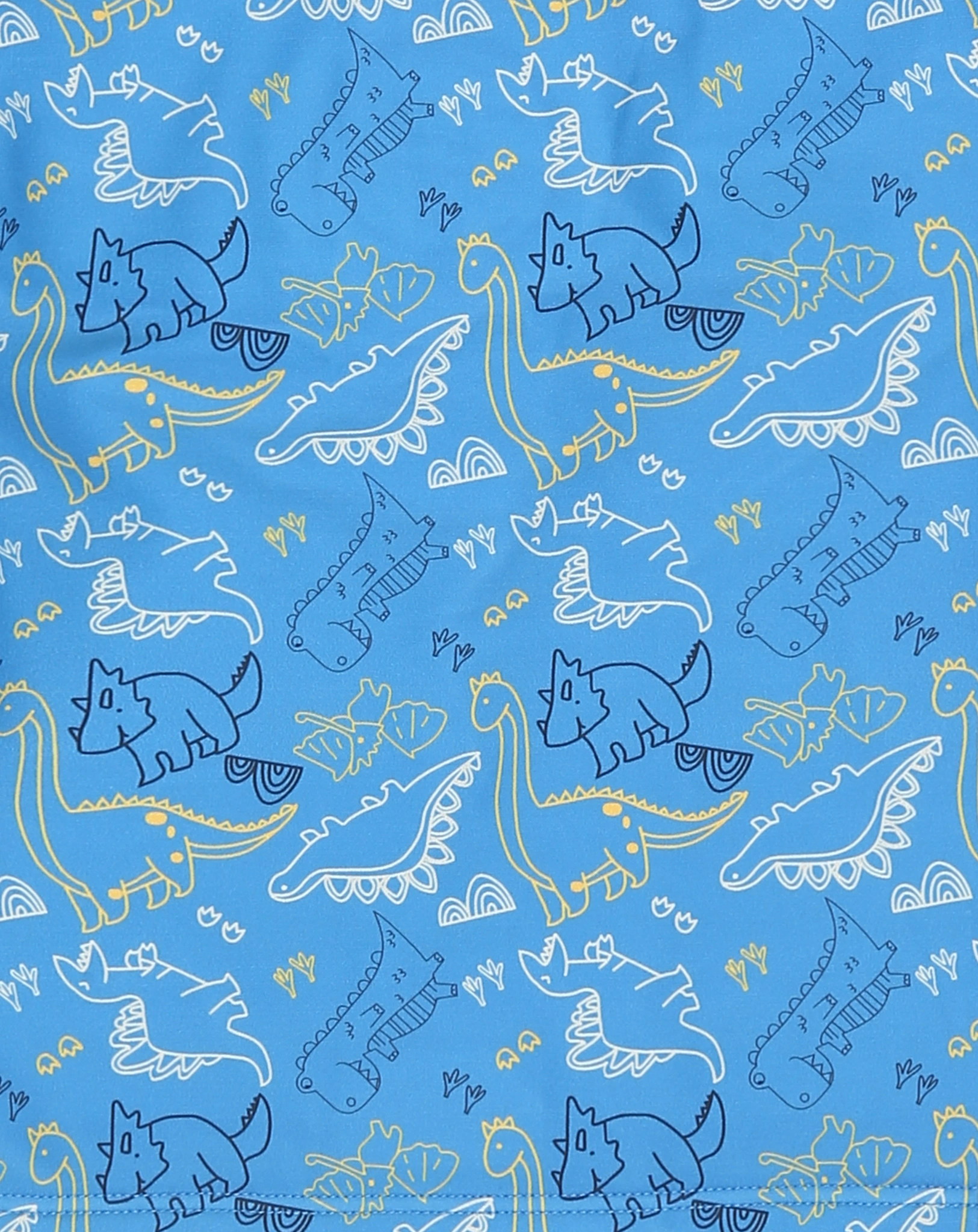 Langarm-Badeshirt DINO 3D in blau