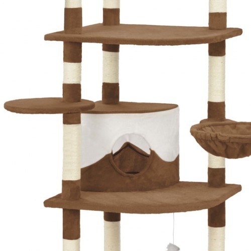 arranhador de sisal marrom para gatos
