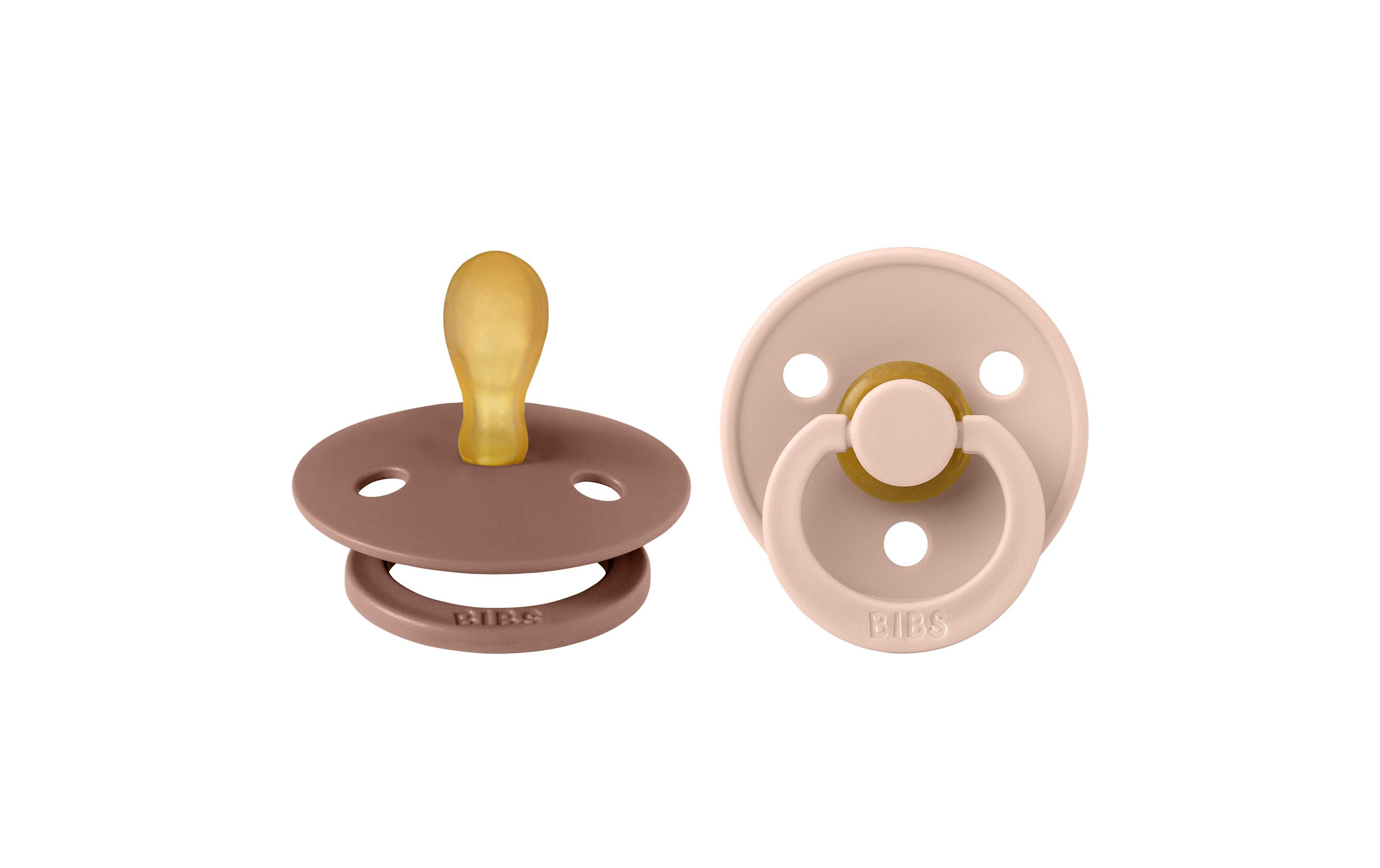 Nuggi symmetrisch Latex 2er Set Woodchuck/Blush 6-12 Mt.Doppelpack Schnuller für Babys