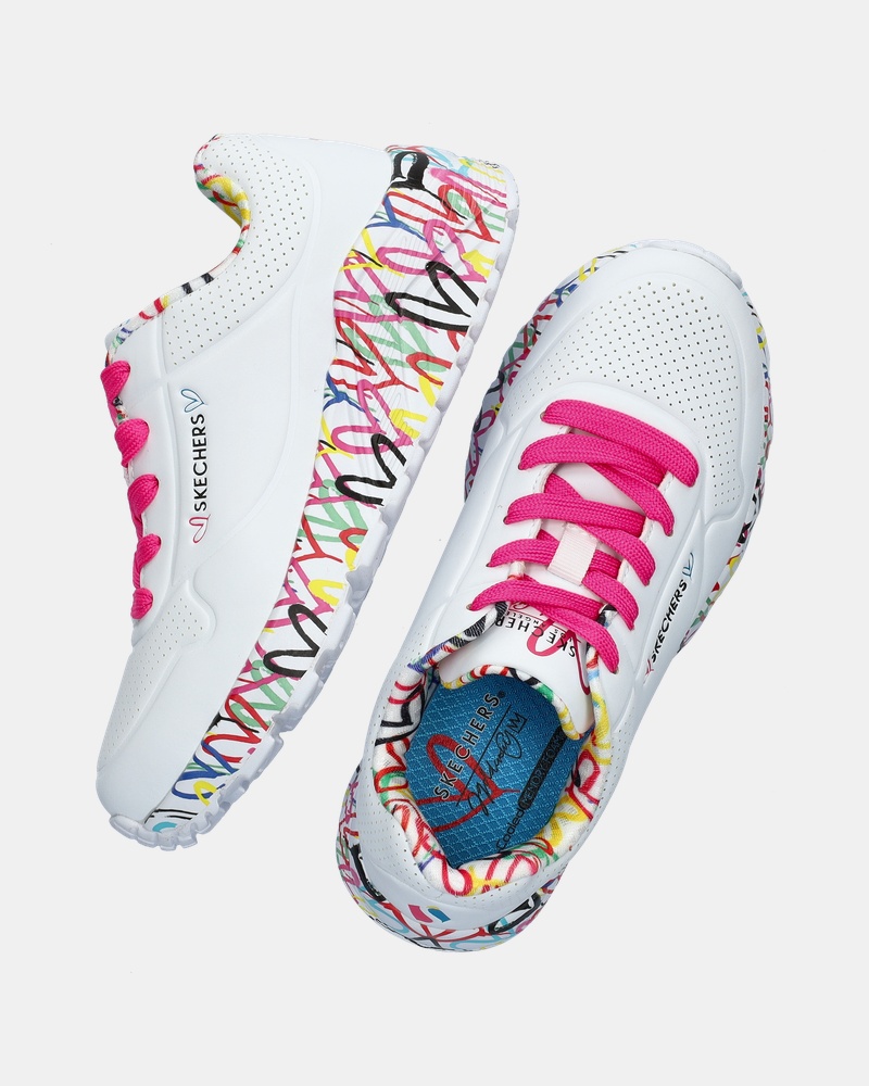 Skechers Uno Lite Lovely Luv Lage sneakers  - wit