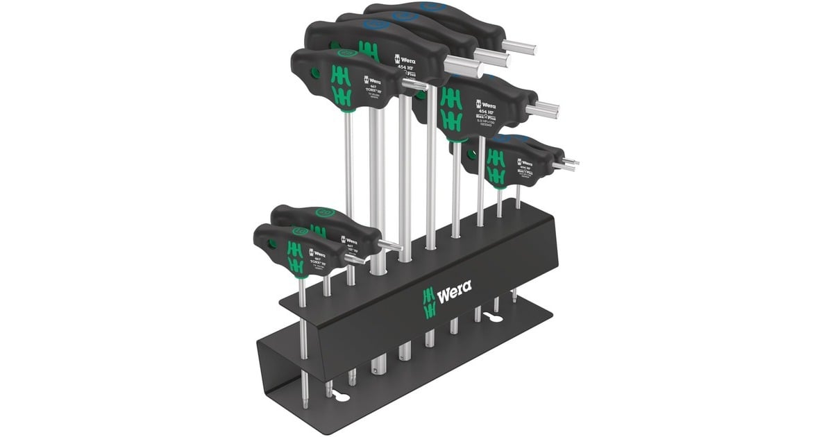 WeraBicycle Set 6, 10‑delig schroevendraaier  (Zwart/groen)