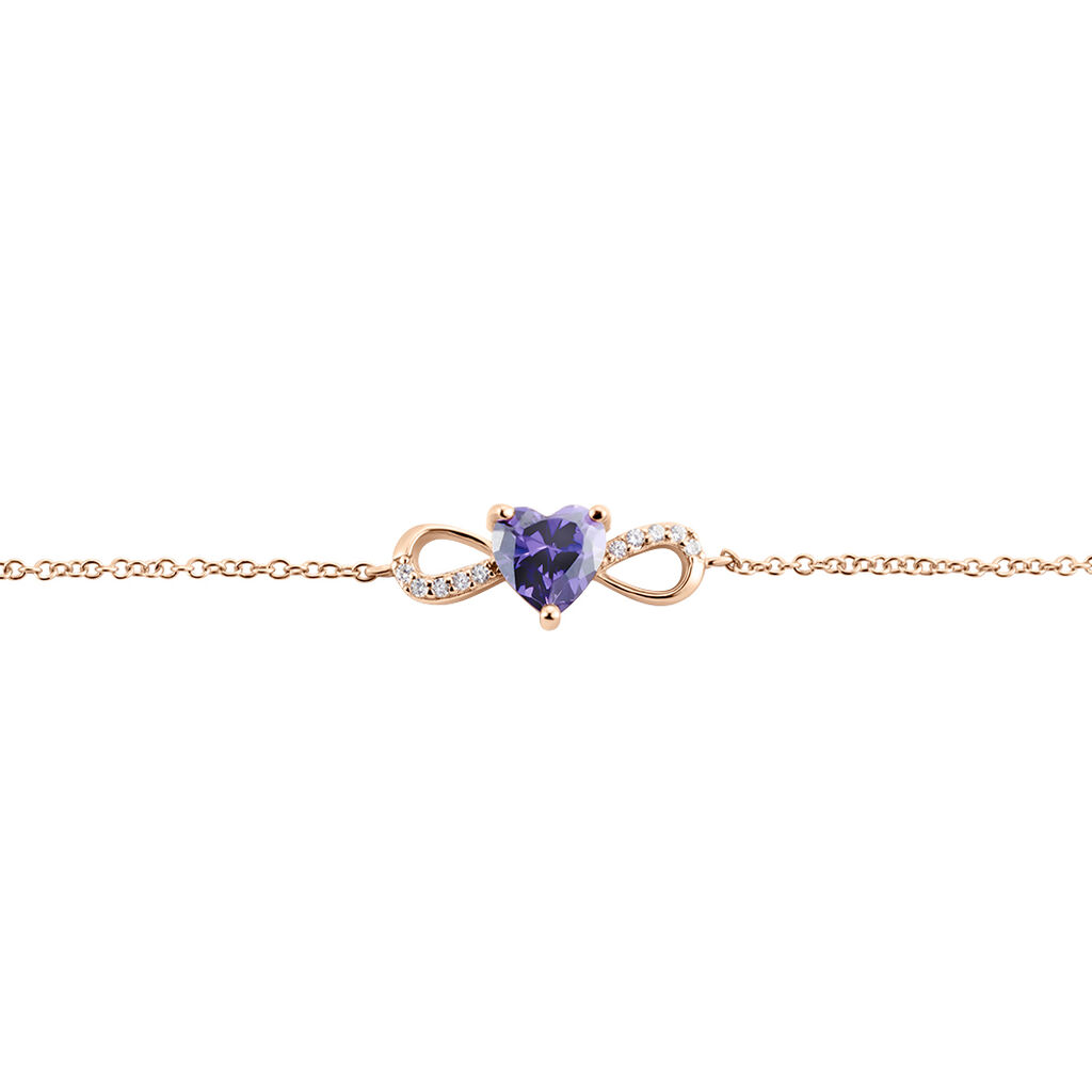 Bracelet Argent Rose Atieno Oxyde De Zirconium