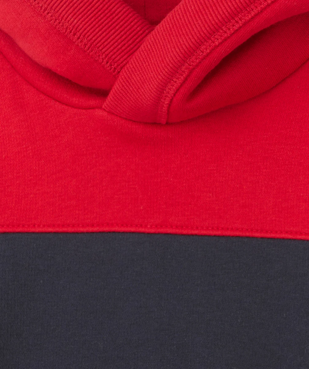 SWEAT À CAPUCHE GARÇON EN FIBRES RECYCLÉES COLORBLOCK