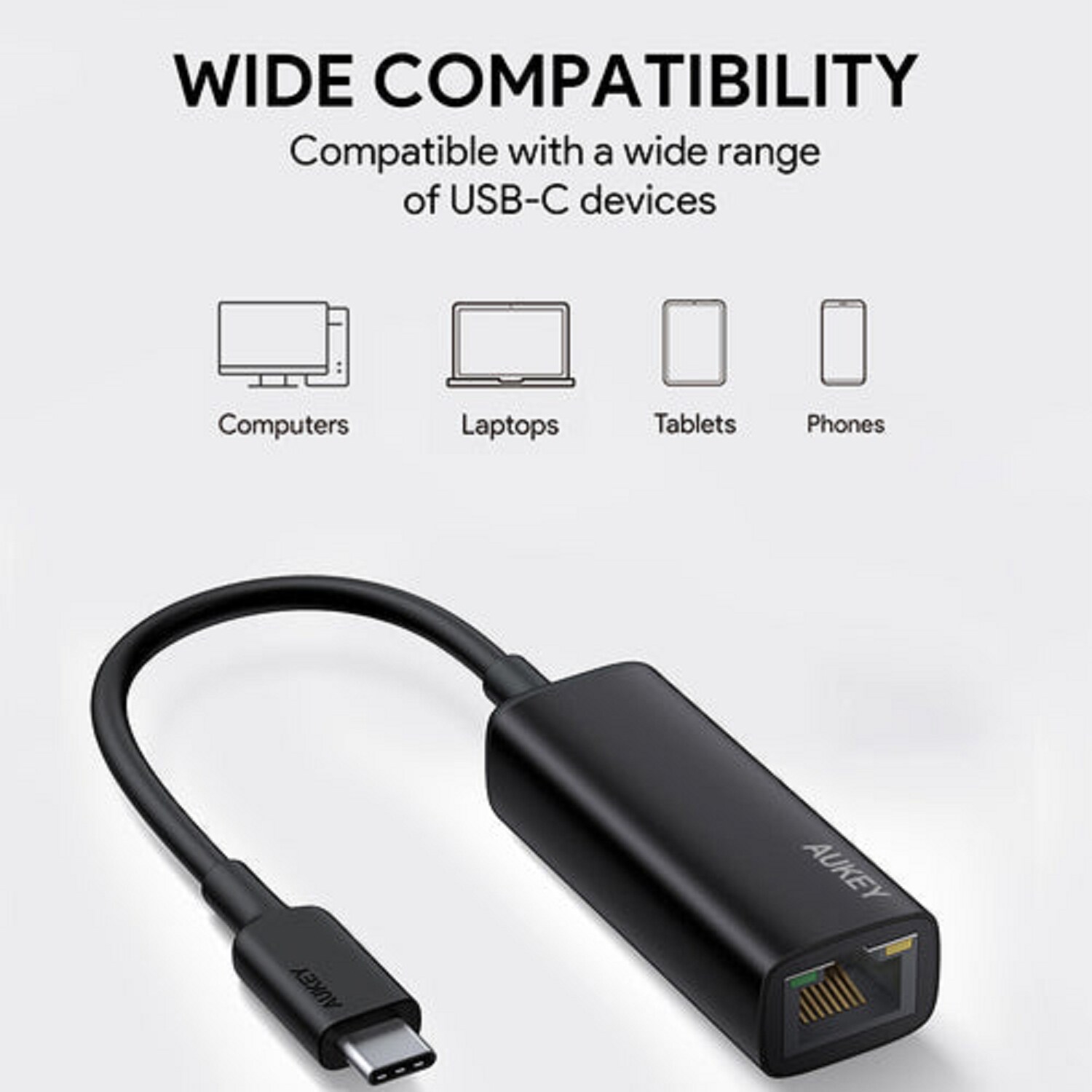 AUKEY CB-A30 10/100/1000 Mbit/s USB-C-Ethernet-Adapter
