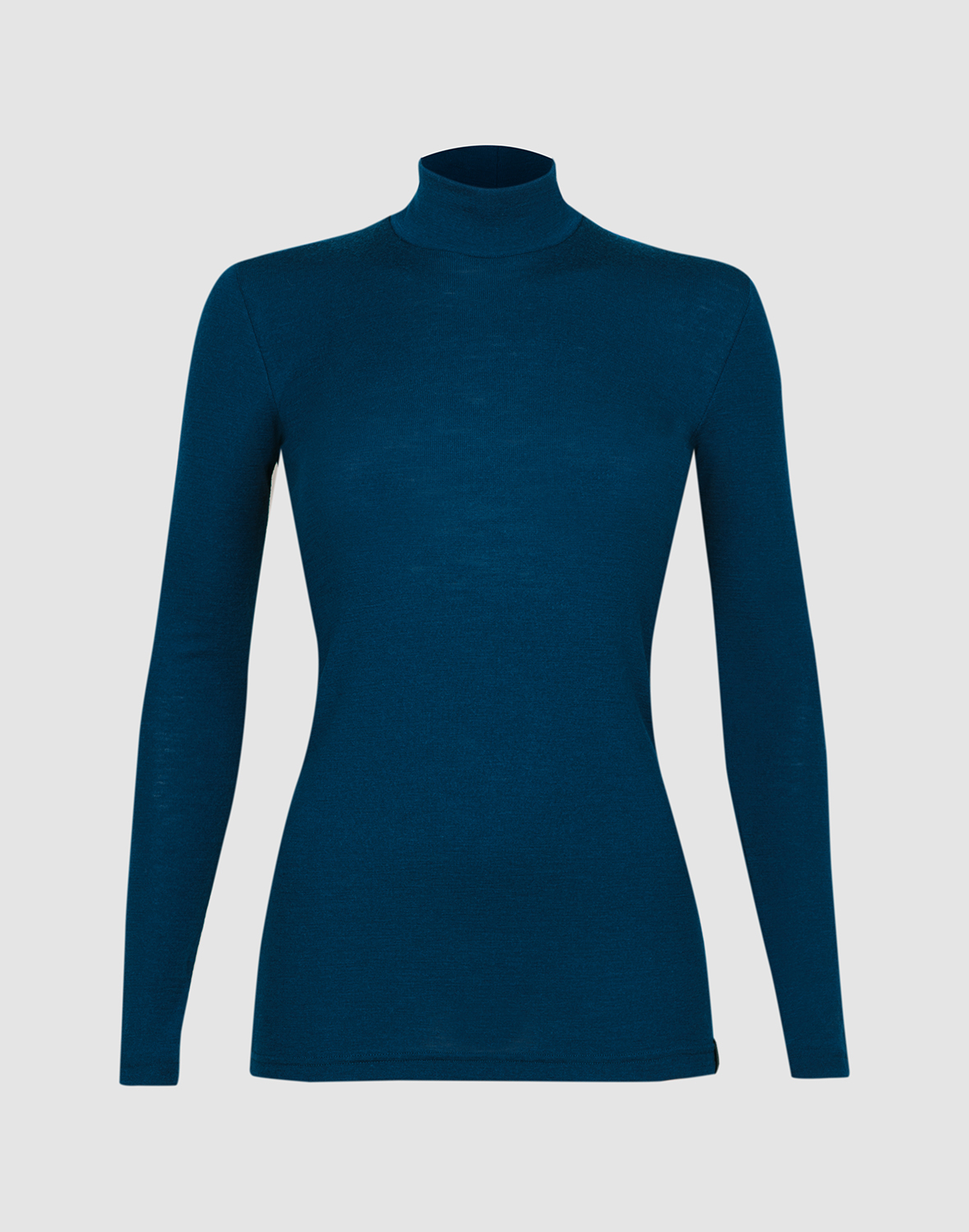 Shirt met hoge hals van merinowol voor dames